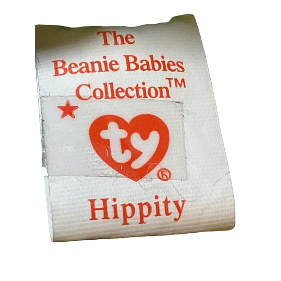 Ty Beanie Babies Hippity the Bunny Beanie Baby Plush Green - Picture 10 of 11